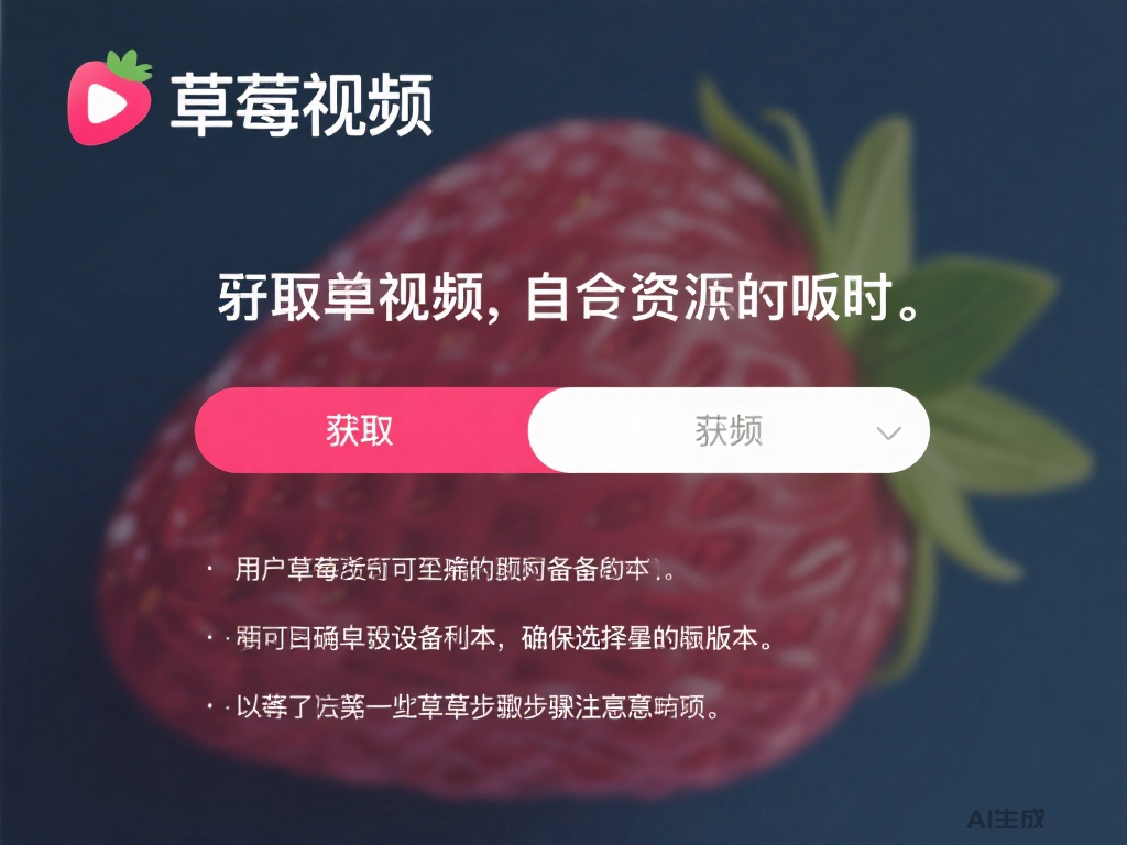 草莓视频黄下载安装教程及注意事项详解